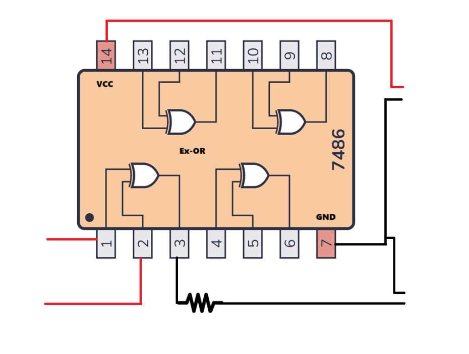 IC 7486 EX-OR Gate